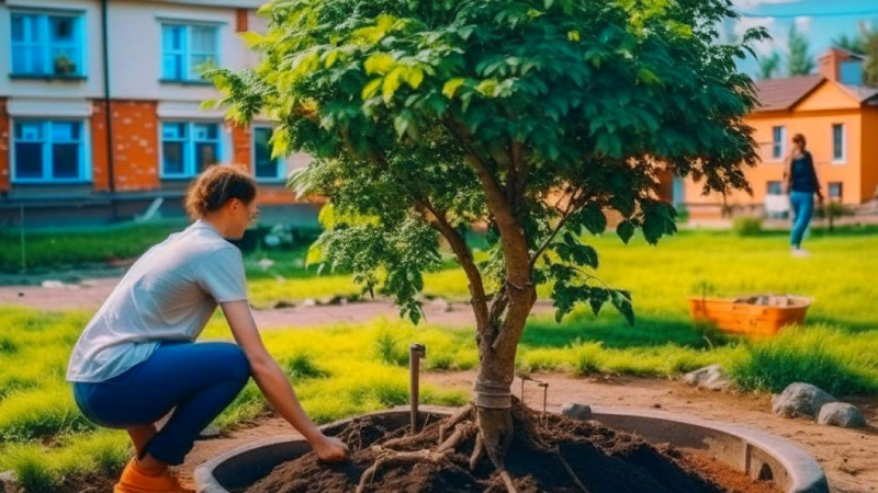 Посадка деревьев обои, посадка деревьев HD картинки, фото скачать бесплатно